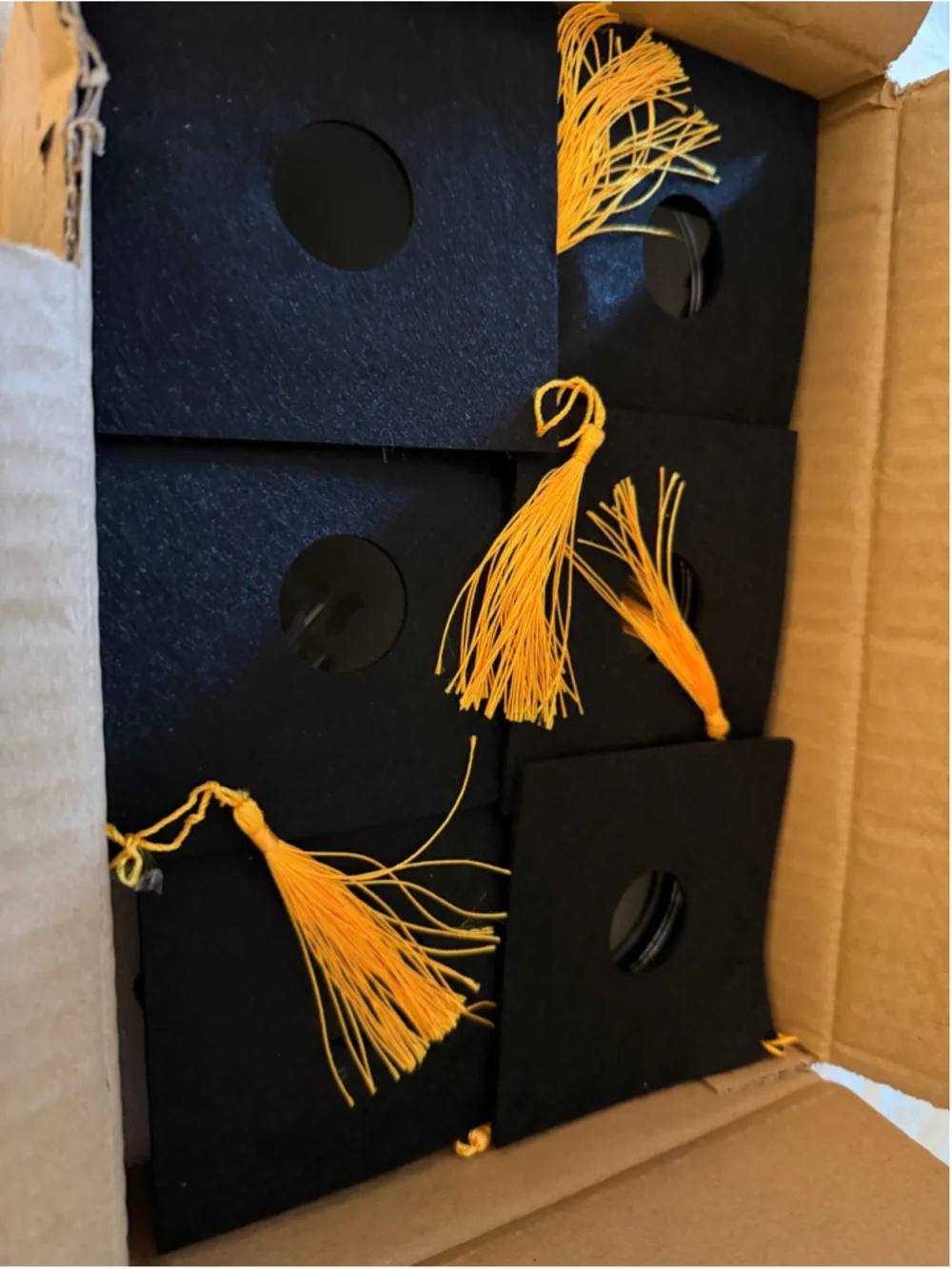 NEW 6 Sets Graduation Cap Centerpieces Mason Jar Centerpieces